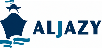 Logo of ALJAZY with a stylized design on a white background