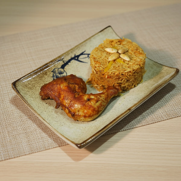 Social media post from tazweed_catering with a dish on a plate.